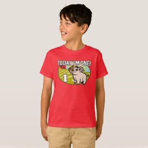 Camiseta Primer cumpleaños del niño ¡Hoy soy uno! Cerdo cúb