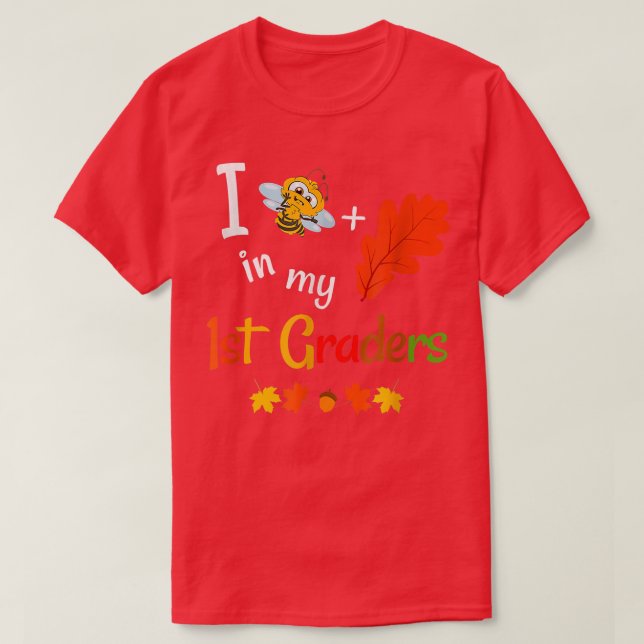 Camiseta Primer curso de docente otoño 1er grado de vuelta  (Diseño del anverso)
