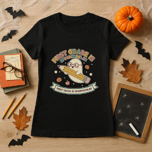 Camiseta Primer curso de profesor divertido de Halloween es