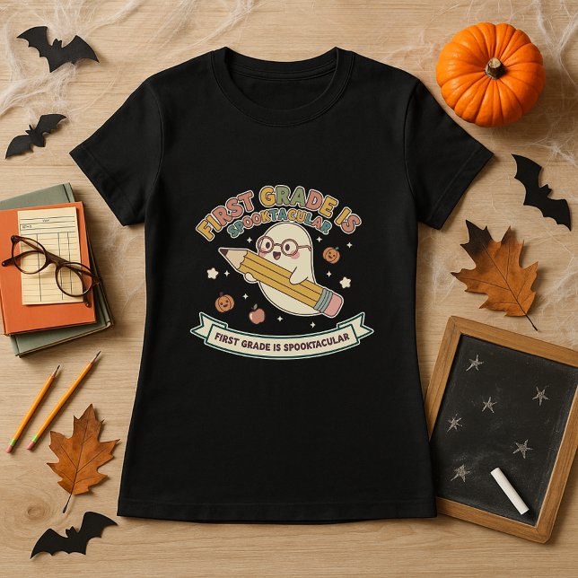Camiseta Primer curso de profesor divertido de Halloween es (Subido por el creador)