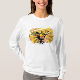 Camiseta Primer del hombre de negocios que sostiene la
