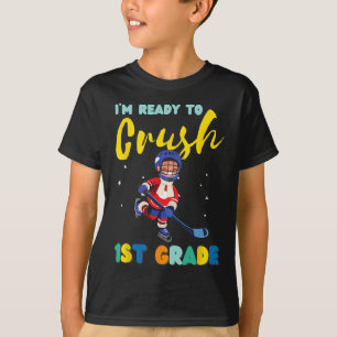 Camiseta Primer Día Ck a la Escuela Listo para Aplastar 1er
