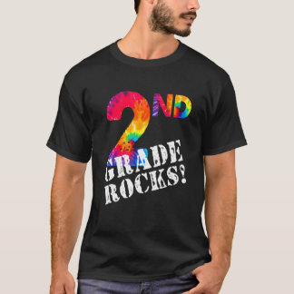 Camiseta Primer Día De 2do Grado Rocos Tinte De Corbata Est