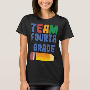 Camiseta Primer día de clase del equipo de cuarto grado