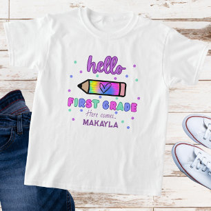 Camiseta Primer día de clase personalizada