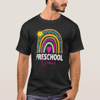 Camiseta Primer día de clases Vibes de preescolar equipo Ra