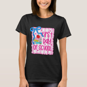 Camiseta Primer Día De Colegio Coquette Lápiz De Niña De Re
