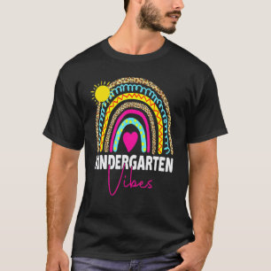 Camiseta Primer Día De Colegio Vibraciones De Kindergarten 