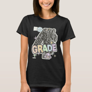 Camiseta Primer Día De Cuarto Grado Composición Té De Portá