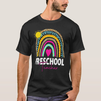 Camiseta Primer Día De Enseñanza De Preescolar Mujeres Homb