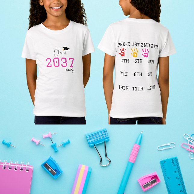 Camiseta Primer día de escuela, clase de huellas digitales  (Subido por el creador)