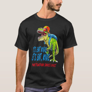 Camiseta Primer día de escuela comamos a los niños como pro