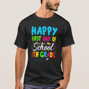 Camiseta Primer Día De Escuela Cuarto Grado Para Muchacho C