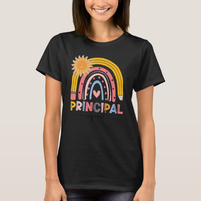 Camiseta Primer día de escuela del Boho Rainbow Principal S (Anverso)