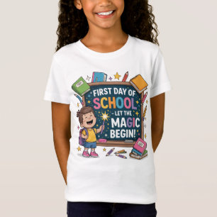 Camiseta Primer día de escuela - Que empiece la magia - ESC