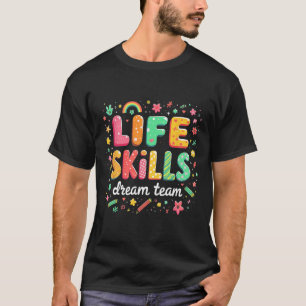 Camiseta Primer Día De Escuela Retro Groovy Habilidades Par