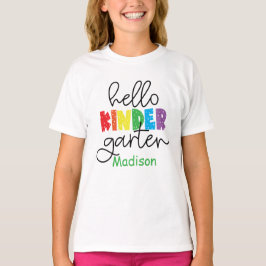Camiseta Primer día de jardín de infancia, De vuelta a la e