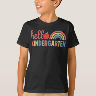 Camiseta Primer Día De Jardín De Infantes Arcoíris Niño Niñ