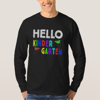 Camiseta Primer Día De Jardín De Infantes Bienvenido Hola K