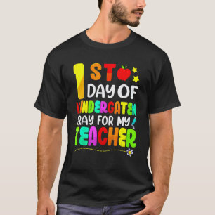 Camiseta Primer día de jardín de niños para mis hijos Reza