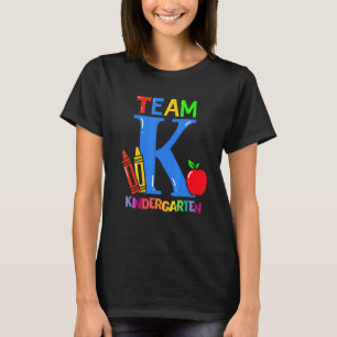Camiseta Primer Día De Kindergarten Pre K Squad Team Kinder