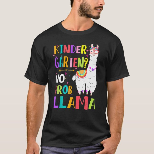 Camiseta Primer día de kindergarten sin prob llama profesor (Anverso)