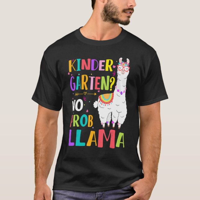 Camiseta Primer día de kindergarten sin prob llama profesor (Anverso)