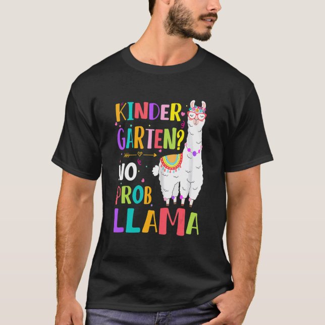 Camiseta Primer día de kindergarten sin prob llama profesor (Anverso)