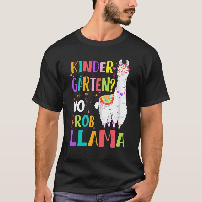 Camiseta Primer día de kindergarten sin prob llama profesor (Anverso)