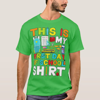Camiseta Primer Día De La Escuela Chicas De Niños De Vuelta