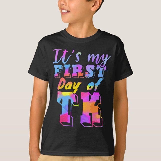 Camiseta Primer día de la escuela de enseñanza primaria tra (Anverso)