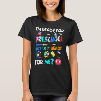 Camiseta Primer Día De La Escuela De Preescolar