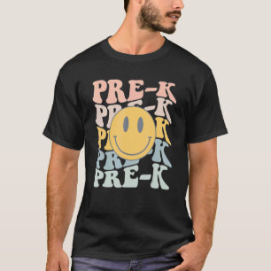 Camiseta Primer Día De La Escuela De Profesores Retro Pre-K