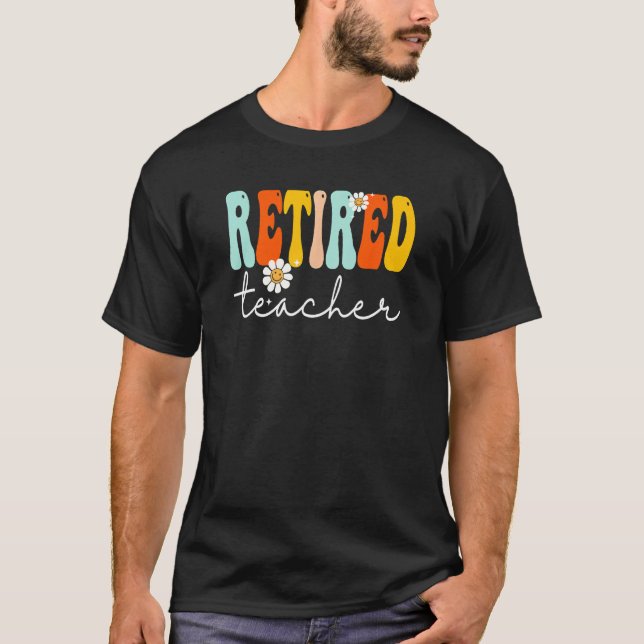 Camiseta Primer Día De La Escuela Maestra Retirada Retro Gr (Anverso)