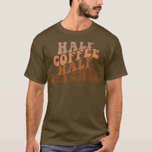Camiseta Primer Día De La Escuela Medio Café Semivida De Pr