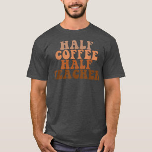 Camiseta Primer Día De La Escuela Medio Café Semivida De Pr