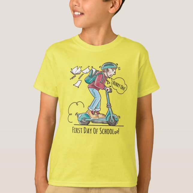 Camiseta Primer día de la escuela | Niños (Anverso)