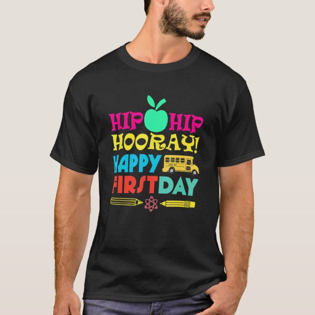 Camiseta Primer Día De La Escuela Para Profesores Estudiant (Anverso)