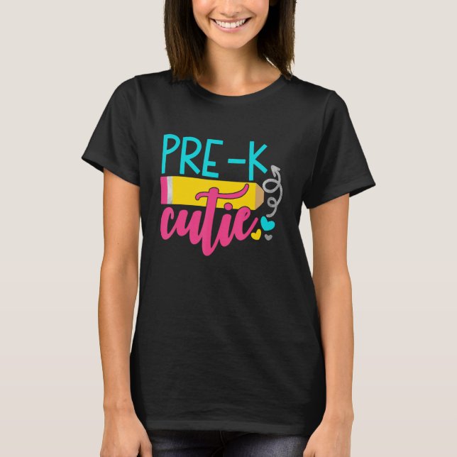 Camiseta Primer Día De La Escuela Preescolar De Maestros Cu (Anverso)