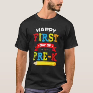 Camiseta Primer día de la escuela preescolar de profesores 