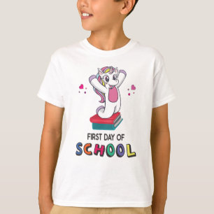 Camiseta Primer día de la escuela Unicornio