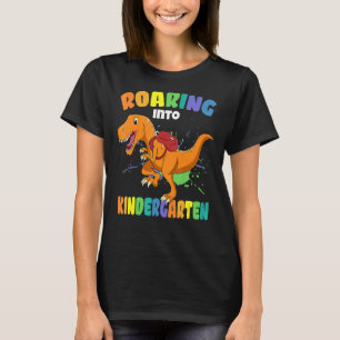 Camiseta Primer Día De La Guardería Roaring Kindergarten Ki