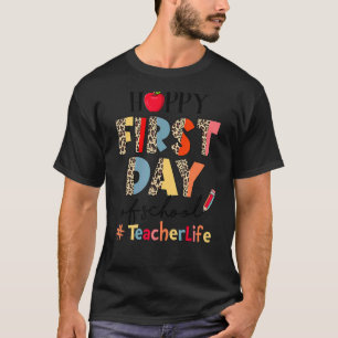 Camiseta Primer Día De La Vida De Los Maestros En La Escuel