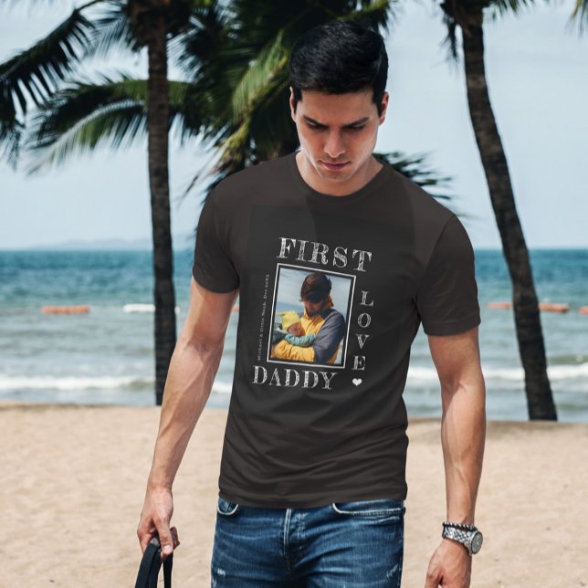 Camiseta Primer Día de los Padres foto nueva de papá person (Subido por el creador)