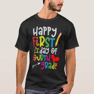 Camiseta Primer Día De Maestra De Cuarto Grado De Vuelta A