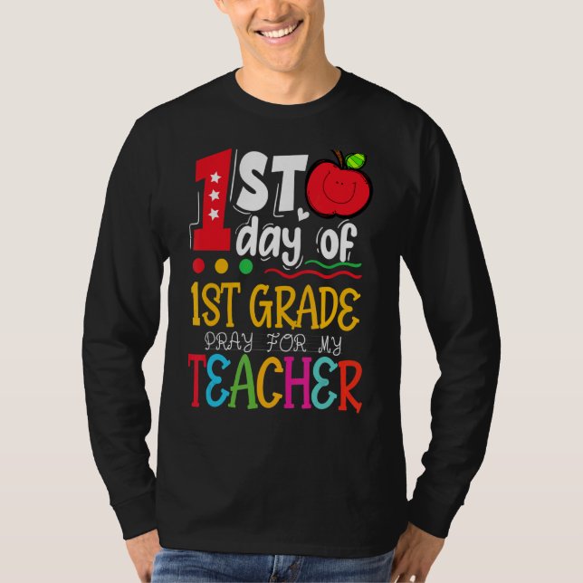 Camiseta Primer Día De Oración De Primer Grado Para Mi Prof (Anverso)