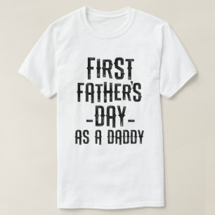 Camiseta Primer día de padres como regalo divertido del