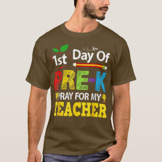 Camiseta Primer Día De Plegar Por Mi Profesor De Vuelta A S