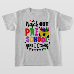 Camiseta Primer Día de Preescolar Ten Cuidado