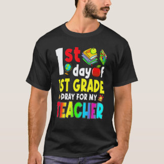 Camiseta Primer Día De Profesor De 1er Grado Regreso A La E